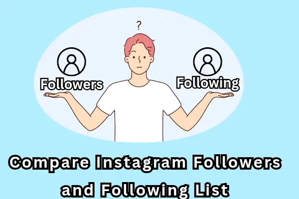 How to compare Instagram followers and following list — showing Unfollowerstrackers results page with mutual followers, not following back, and unfollowers categories
