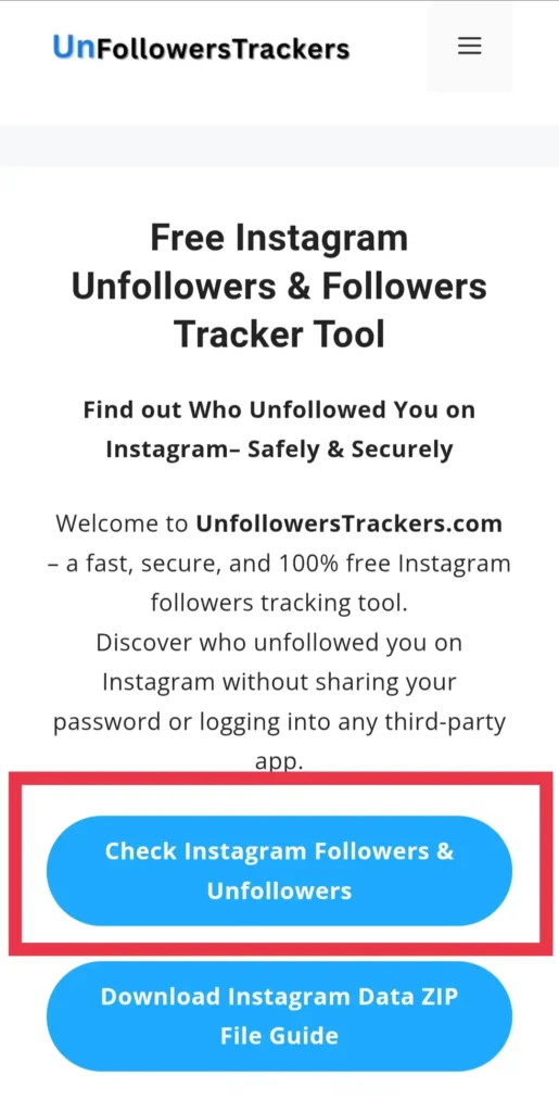 IG tool showing who unfollowed me